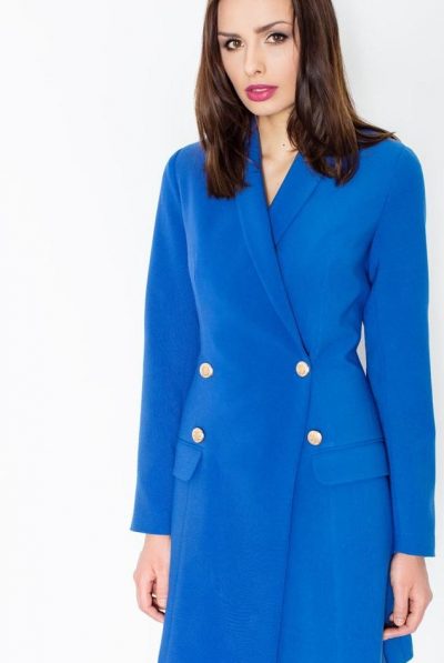 Blue Double Breasted Blazer Dress -Other colours available