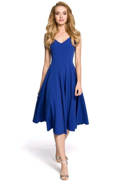 Blue A-line Strappy Dress - Other colours available