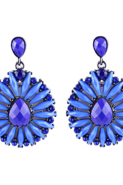 blue earrings