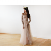 Blush Off-The-Shoulder Lace and Tulle gown - Image 2