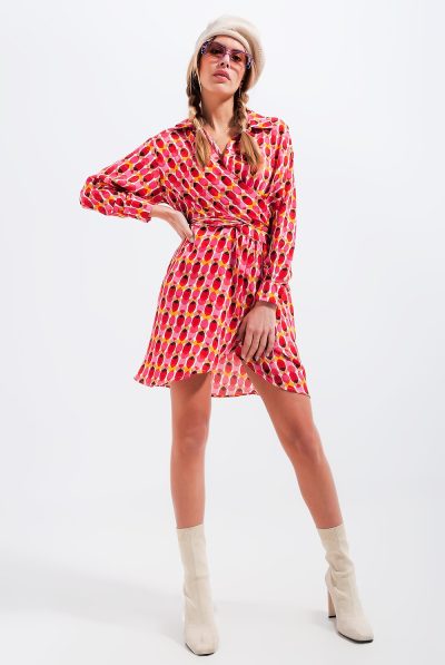 Savannah Tie Waist  Wrap Dress