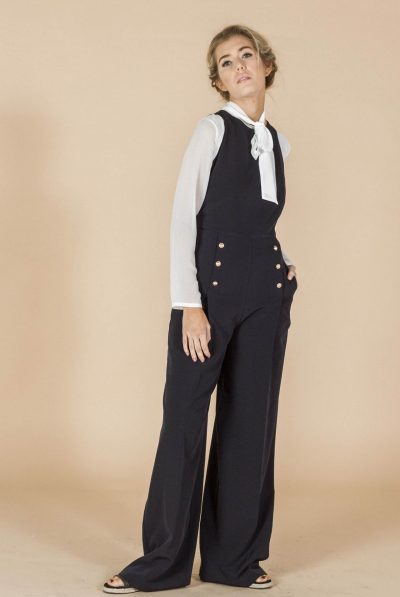 Gold Buttons Jumpsuit