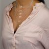 Sterling Silver Engraved Linked Family Necklace - Image 3