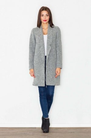 Checkered Collarine Coat