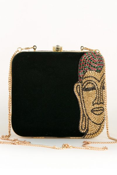 Dark Green Budda Party Clutch