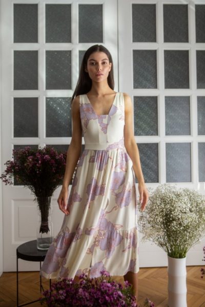 Makka Floral A-line Dress