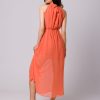 Halter Neck Chiffon Dress - Image 2