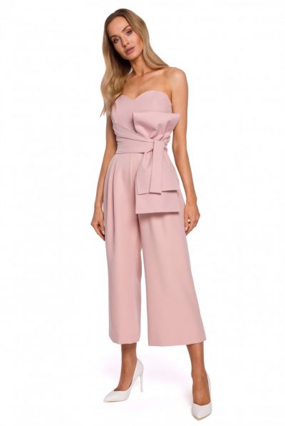 Strapless Bow Jumpsuit- Various Colours