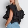 Flounce Blouse Top- Various Colours - Image 2