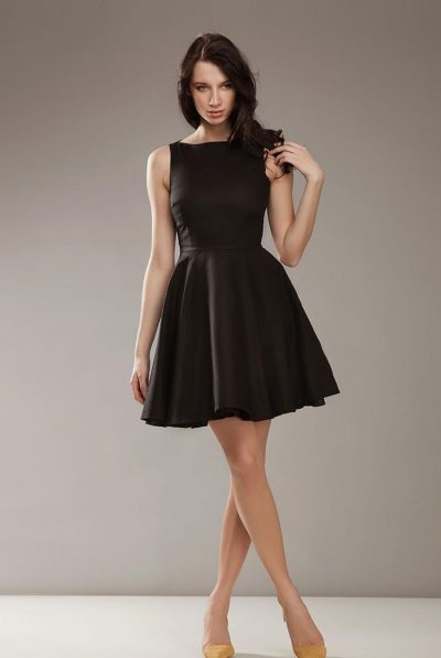 Black 'Flare or Dare' Dress -also available in white