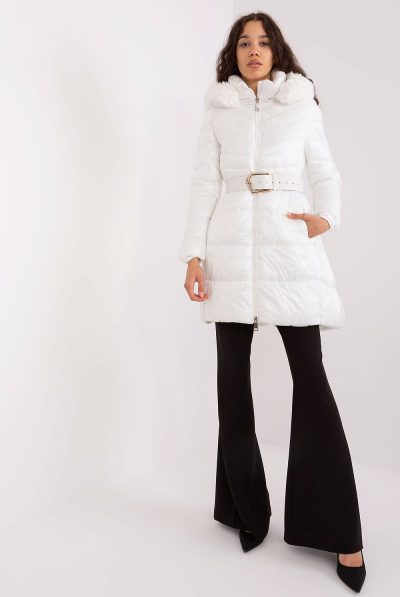 White Padded Quilted Jacket
