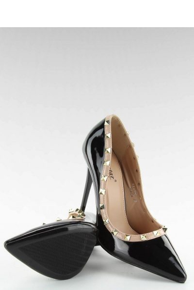 Black Spike Heels