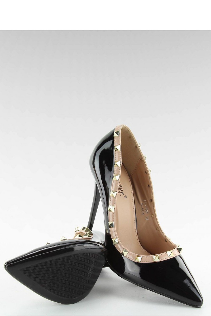 Black Spike Heels