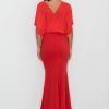 Red Wing Long Evening Dress - Image 2