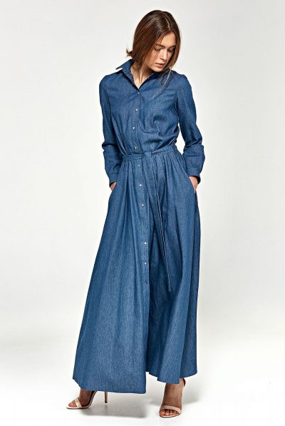 Denim Maxi Dress
