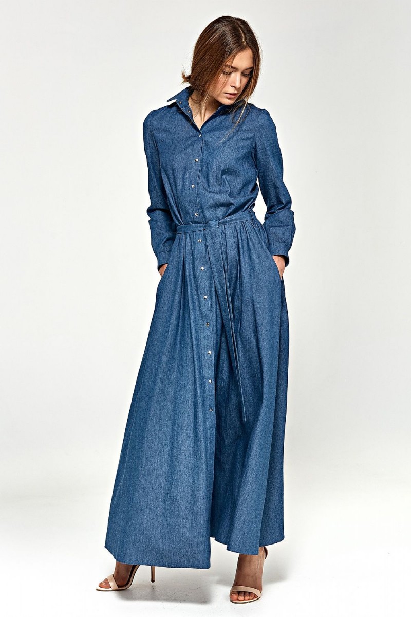 Denim Maxi Dress – shopolcott