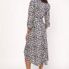 Leopard Print Wrap Dress - Image 2