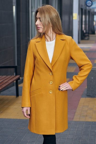 Mustard Mattire Coat