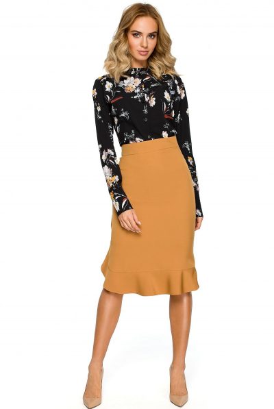 Ruffle Pencil Skirt - Various Colours