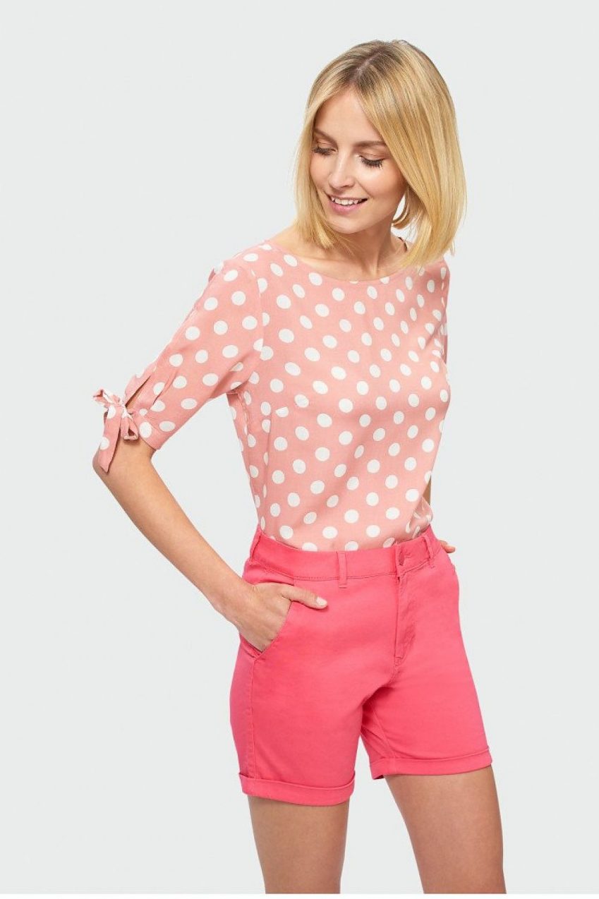 Pink Fold Up Shorts