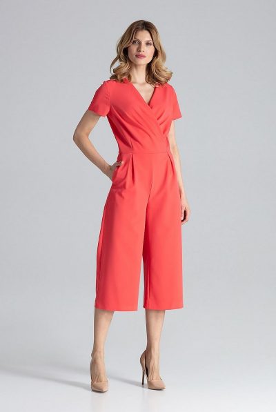 Coral Pockets Jumpsuit