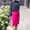 Navy Blue Polka Dot Blouse - Image 2