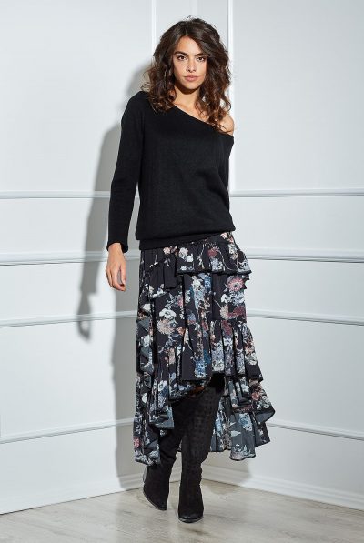 Floral Roe & Ruffles  Skirt