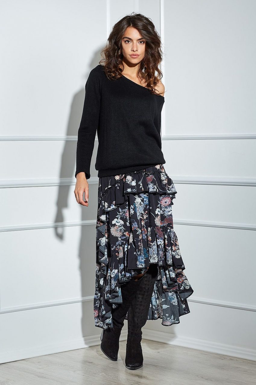 Floral Roe & Ruffles  Skirt