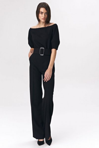 Waist Belt Off Shoulder Jumpsuit- Various Colours