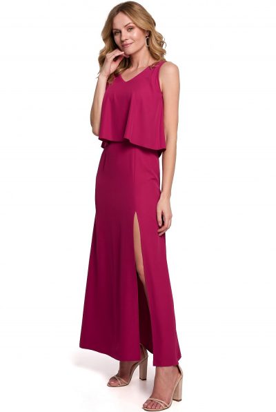 Purple Long-Line Dress