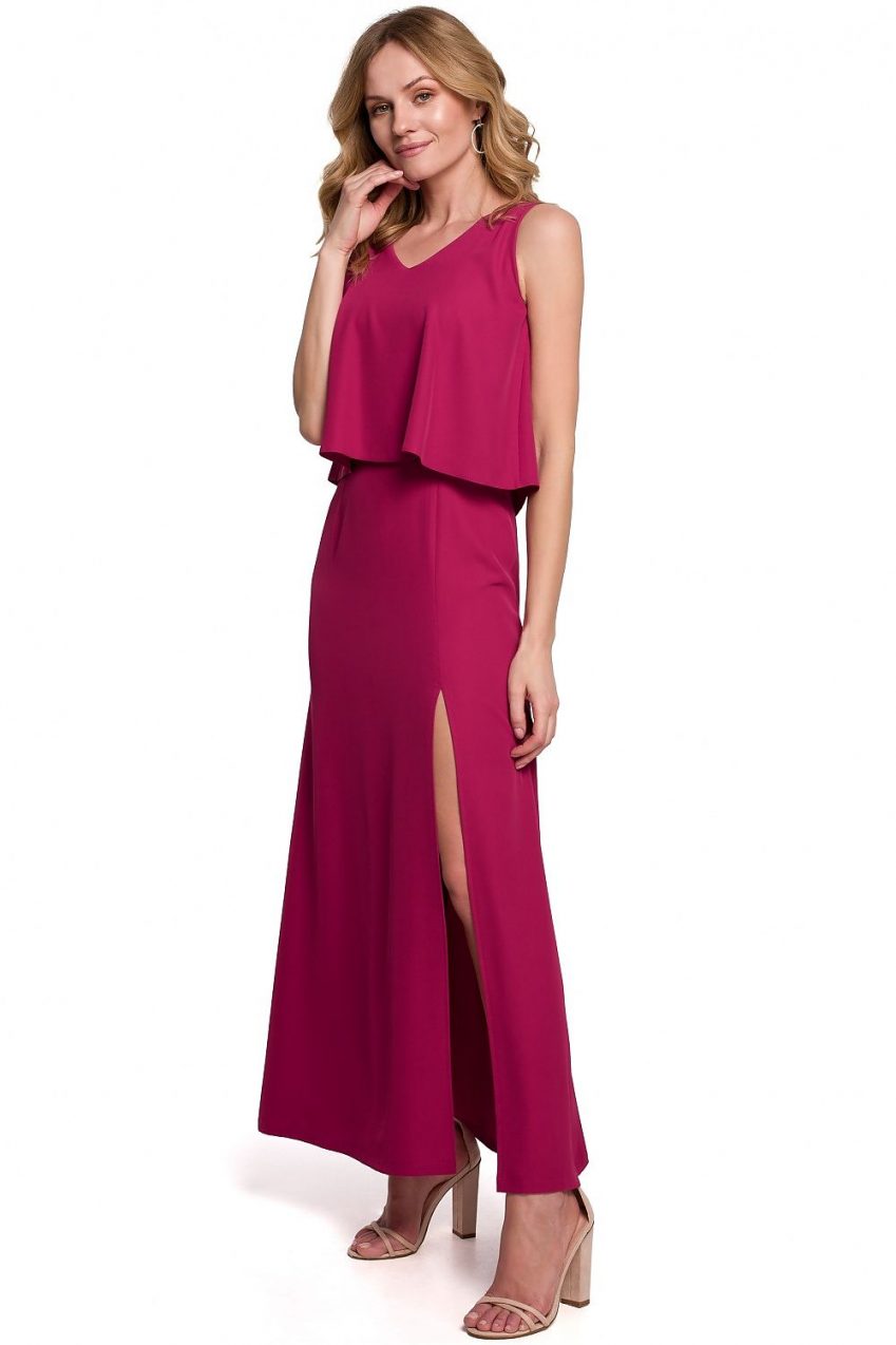 Purple Long-Line Dress