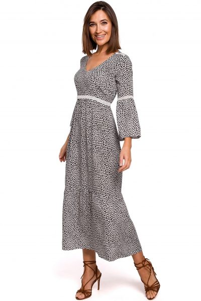 Ditsy Printed Maxi Dress
