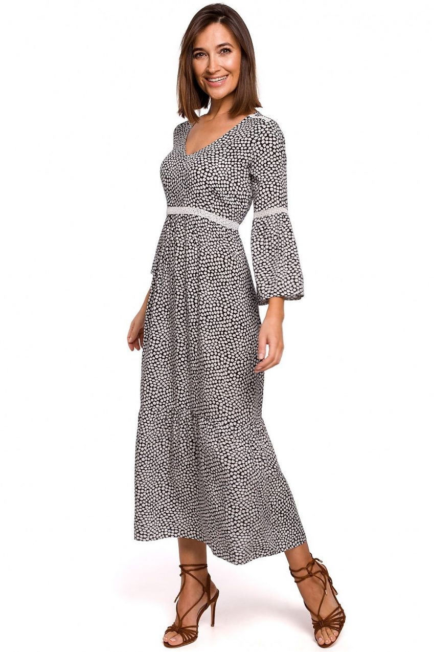Ditsy Printed Maxi Dress
