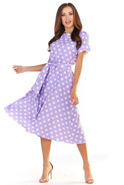 Lilac Polka Dot Dress