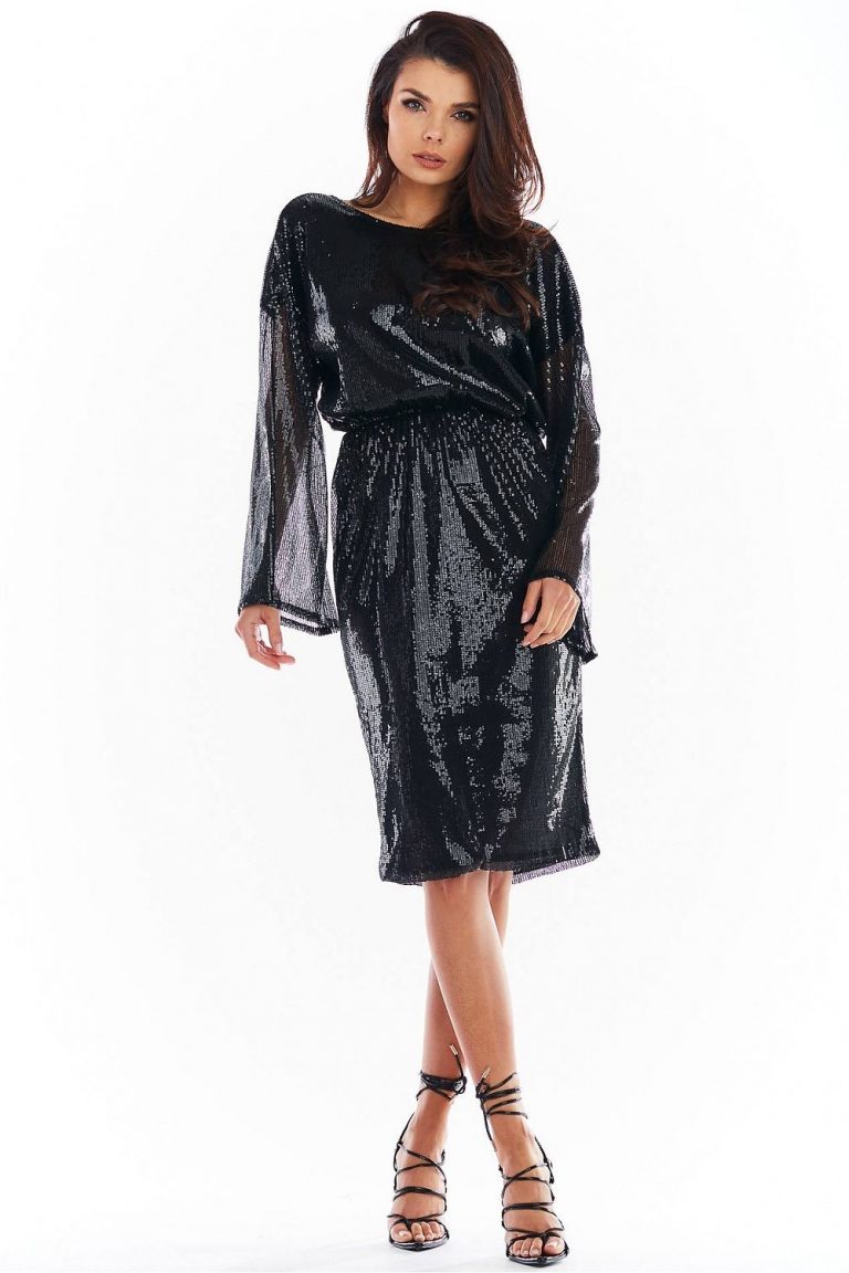 sequin bell sleeve