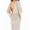 Sequin V-Neck Back Dress - Image 2