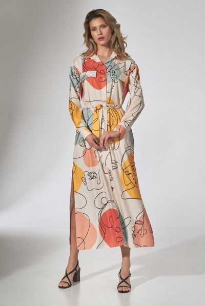 Malory Multi-Colour Maxi Shirt Dress