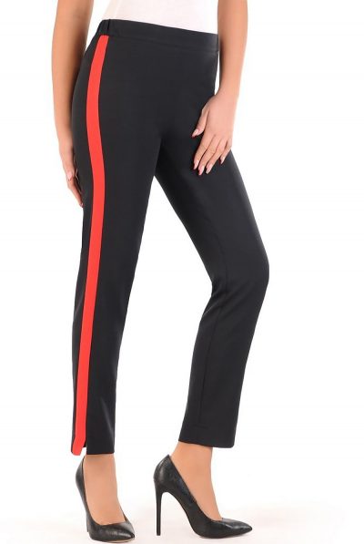 Jersa Black Red Stripe Trousers
