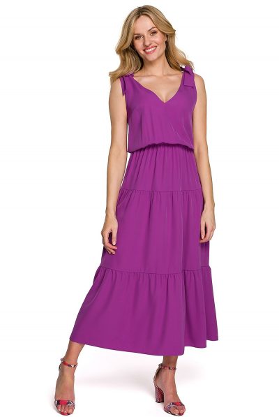 Lavender Tie Maxi Dress- Various Colours
