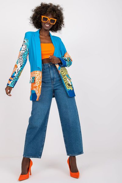 Blue Print Blazer Jacket