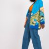 Blue Print Blazer Jacket - Image 2
