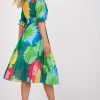 Luna Pleated Belted Dress - Various Colours - Image 2