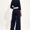 Navy Waist Bandeau Jumpsuit - Image 2