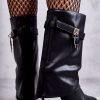 Eco Leather Lock Boots - Image 2