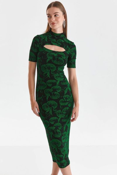 Kyra Print Keyhole Dress