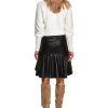 Viva Vie Ruched Leather Skirt - Image 2