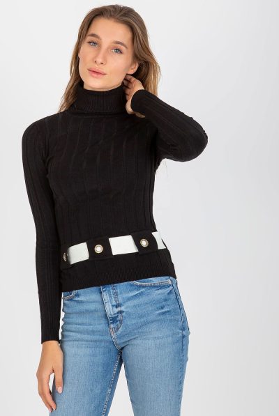 Monochrome Turtleneck Jumper