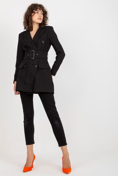 Double Breasted Buckle Blazer Jacket - Various Colours