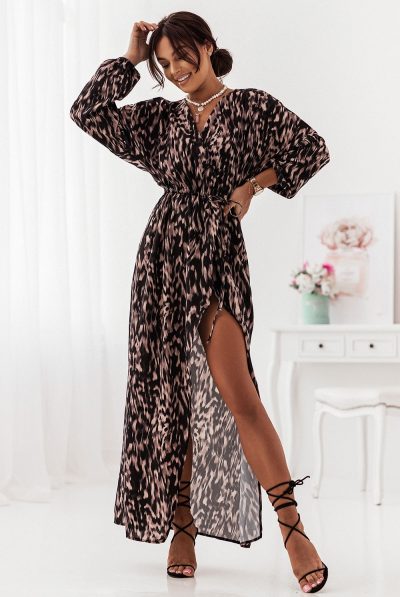 Leopard Print Serena Maxi Dress