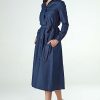 Denim A-line Belted Dress - Image 2